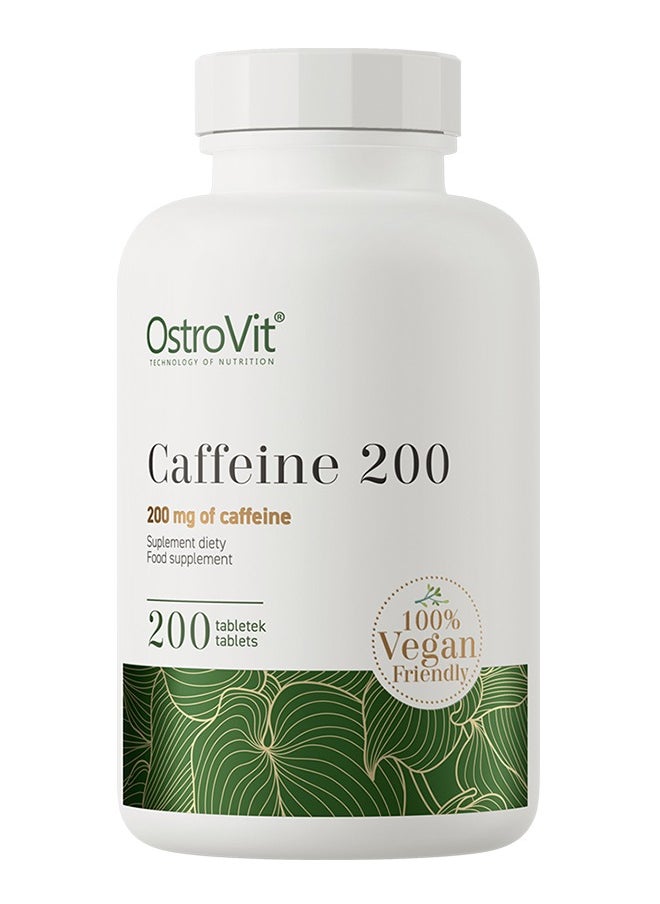 OstroVit - Caffeine 200 mg  200 Tablets - Boost Your Energy and Focus - Image 1