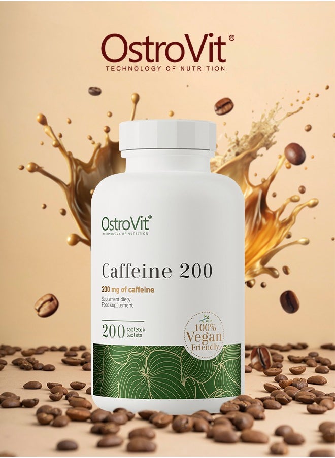 OstroVit - Caffeine 200 mg  200 Tablets - Boost Your Energy and Focus - Image 1