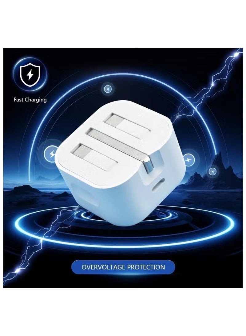 Genuine 35W USB Type C PD UK Power Adapter Plug For iPhone 15/17/16 pro/max, for Samsung for Andriod fast charger  - Image 5