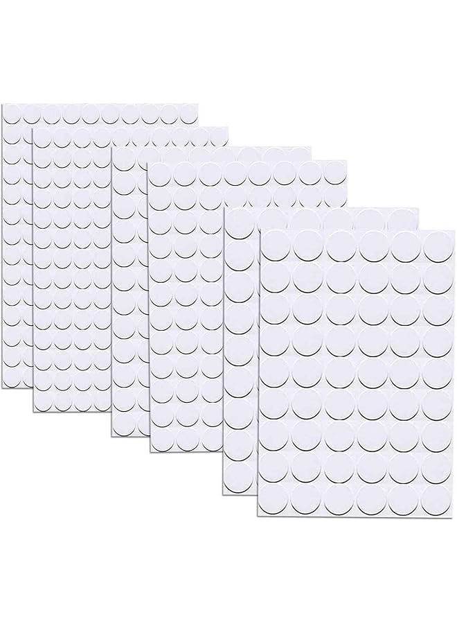 The Bros 580Pcs, Self-Adhesive Screw Hole Stickers, 12mm, 15mm, 21mm 6-Table Self-Adhesive Screw Covers Caps Dustproof Sticke - Image 1