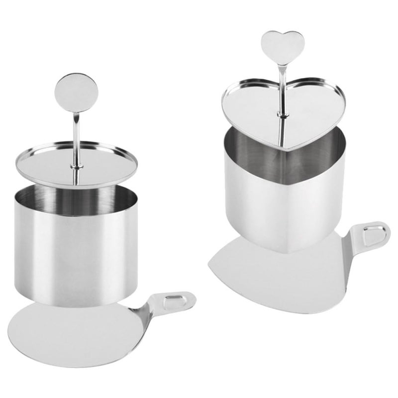 Stainless Steel Heart Round Biscuit Cookie Cutters Baking Pastry Cake DIY Mold Set - Image 2