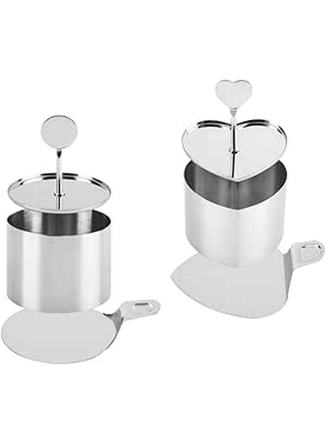 Stainless Steel Heart Round Biscuit Cookie Cutters Baking Pastry Cake DIY Mold Set - Image 1