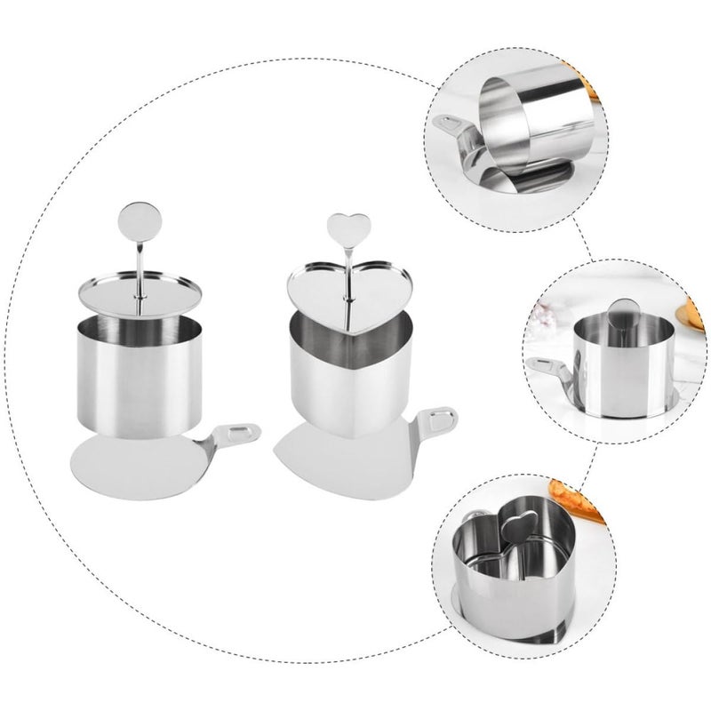 Stainless Steel Heart Round Biscuit Cookie Cutters Baking Pastry Cake DIY Mold Set - Image 4
