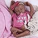 Milidool Reborn Baby Dolls Black Girl 18inch Realistic Baby Dolls Lifelike Soft Vinyl Black American Doll Nice Gift for Kids PreParents GrandParents Doll Collectors - Image 2