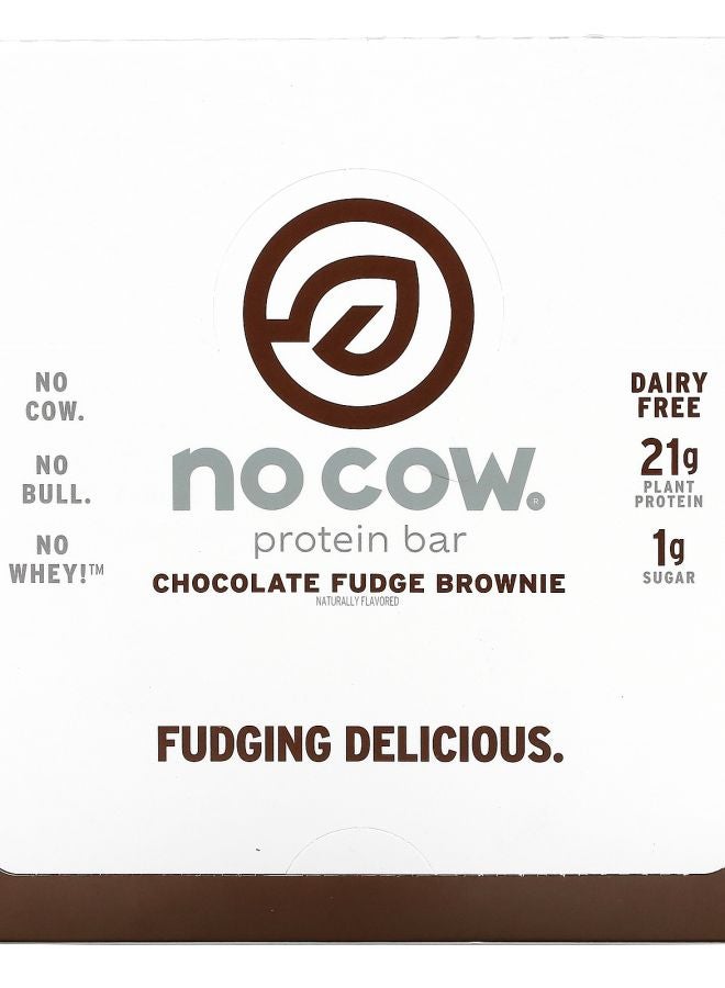 Protein Bar Chocolate Fudge Brownie 12 Bars 2.12 oz (60 g) Each