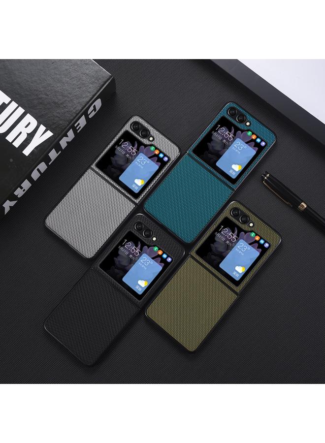 S-TOP Case For Samsung Galaxy Z Flip6 Nylon Woven Texture Folding Phone Case - Image 2