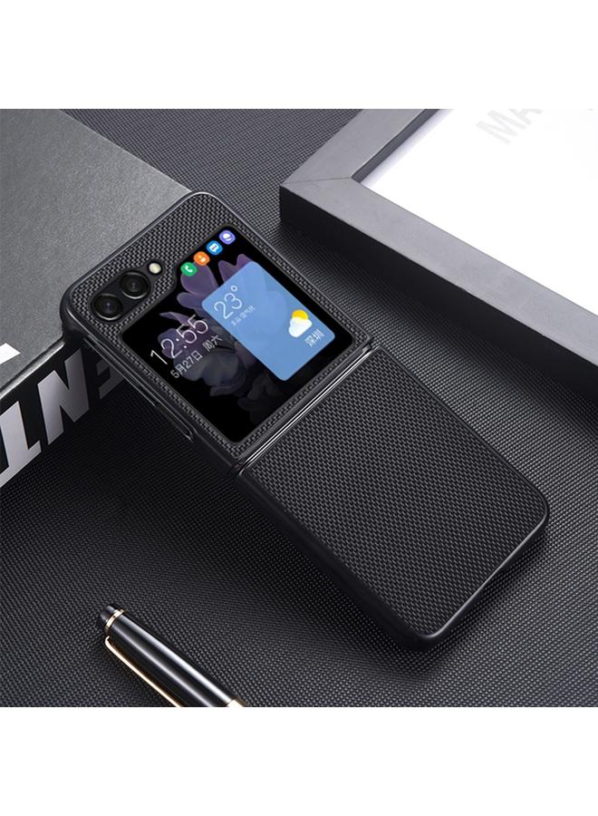 S-TOP Case For Samsung Galaxy Z Flip6 Nylon Woven Texture Folding Phone Case - Image 1