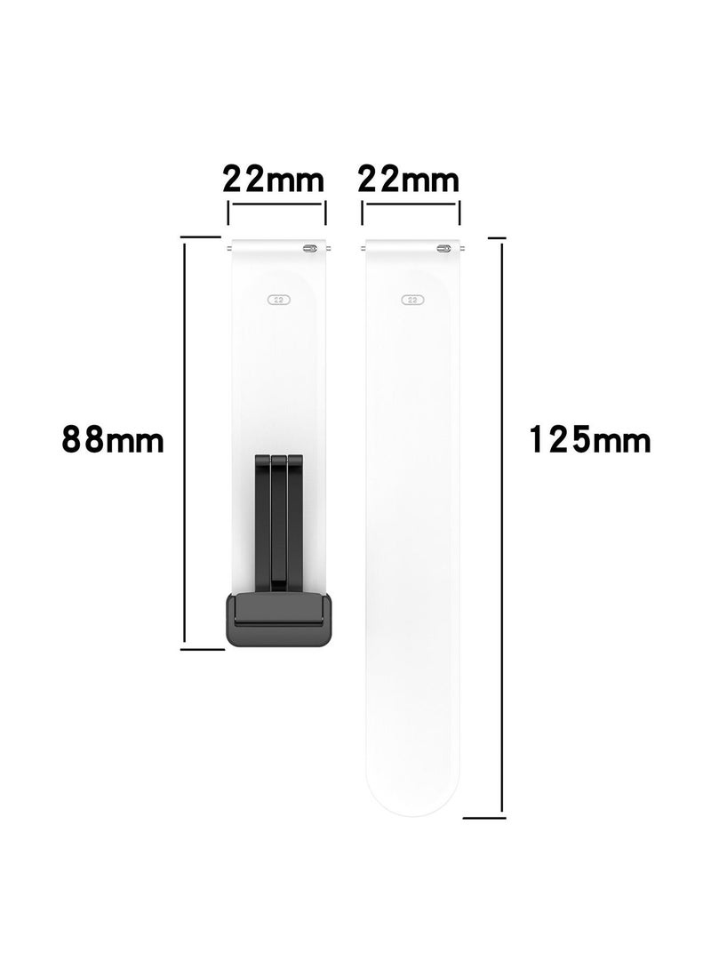 X-level Huawei Watch 4 Replacement Band 22mm Replacement Wrist Watch Strap Band Compatible With Huawei Watch 4/Watch GT3 46mm/GT4 46mm/Soft Silicone Watch Band With Magnetic Buckle Sport Watch Strap - Image 2