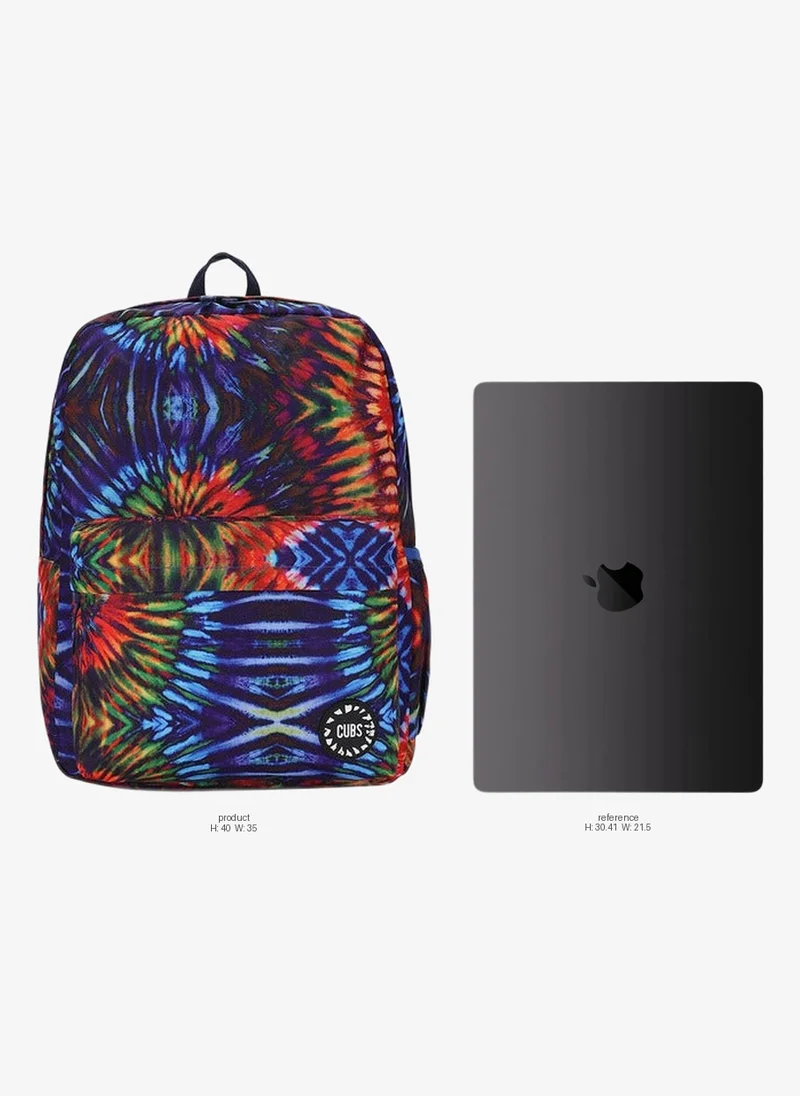 Cubs CUBS Junior Tie-Dye Waterproof Kids Backpack â€“ 28L School Bag for Girls & Boys (Ages 6â€“12) | Fits 15" Laptop | Zip Closure | Lightweight, Durable & Stylish