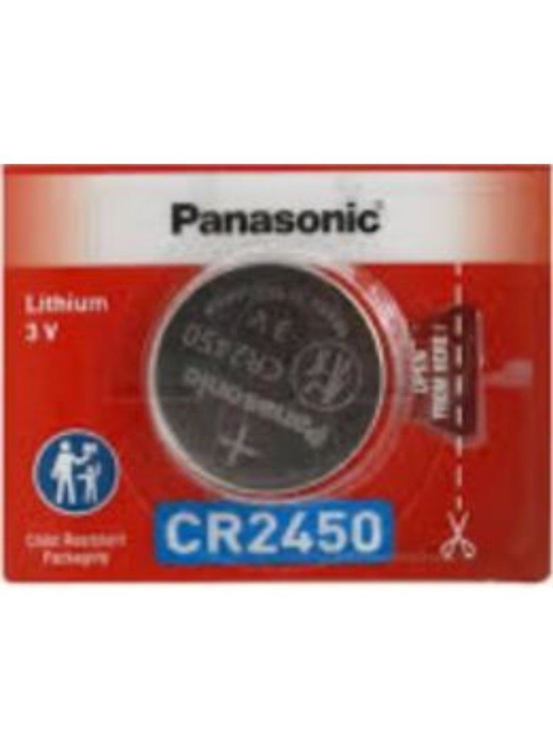 1-Piece Panasonic CR2450 Lithium 3V Indonesia Battery