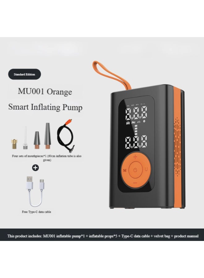 Cordless Car Tire Inflator Portable Air Compressor, 150PSI with Auto Stop & LCD Display, 4000mAh Power Bank for Car Tires, Bicycle, Motorcycle, Basketball, Emergency SOS Light - Image 1