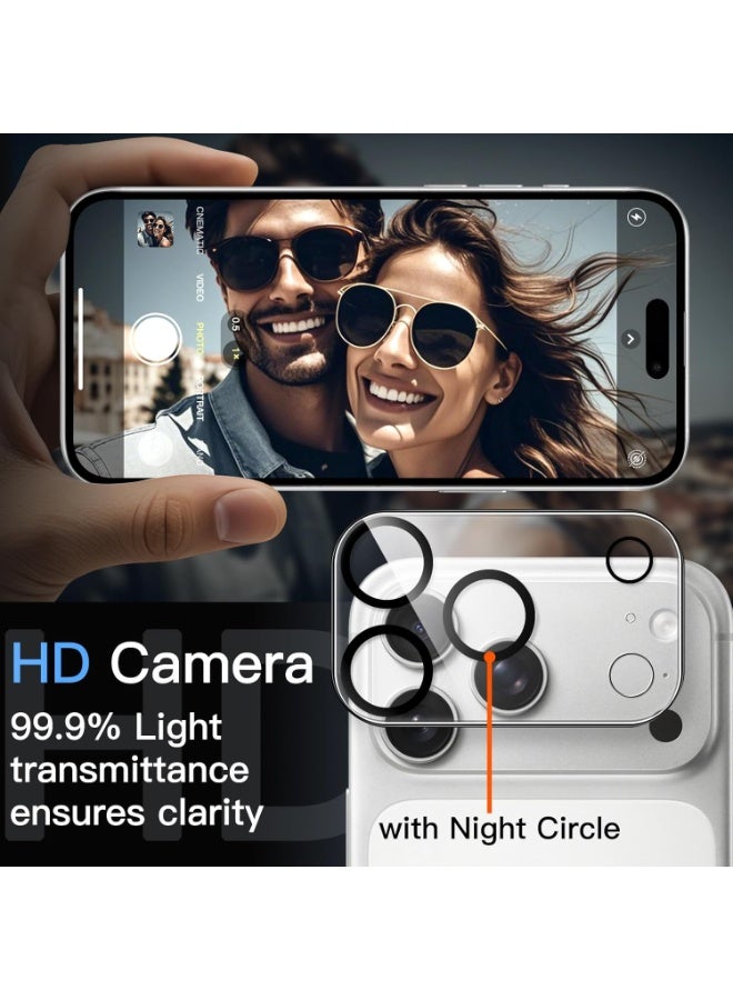 Camera Lens Protector for iPhone 17 Pro , 9H Tempered Glass, Anti-Scratch, Case Friendly, Does Not Affect Night Shots, HD Clear (Clear) - Image 5