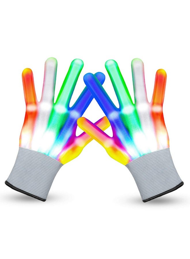 VWMYQ Led Gloves Christmas Cool Toys For Kids Led Gloves Light Up Gloves Glowing Christmas Costume Clubbing Party Favors Novelty Toys Toys For Boys Girls Age 3-10 (Colorful) - Image 1