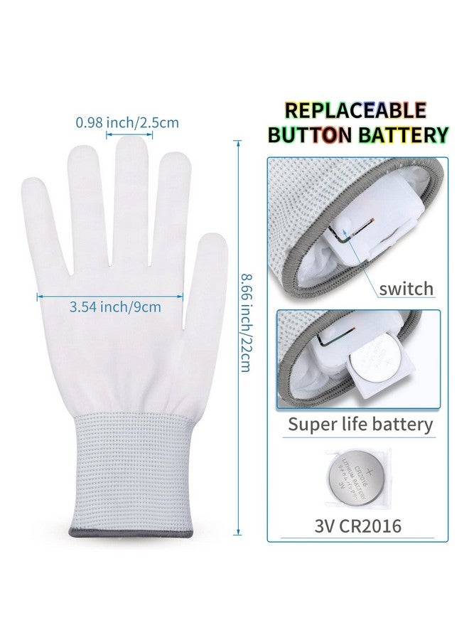 VWMYQ Led Gloves Christmas Cool Toys For Kids Led Gloves Light Up Gloves Glowing Christmas Costume Clubbing Party Favors Novelty Toys Toys For Boys Girls Age 3-10 (Colorful) - Image 3
