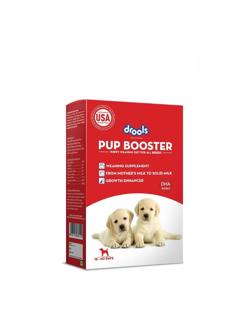 Drools Pup Booster for Dogs Weaning Diet 300g Pack | Chicken Flavour | All Breed Formula | Promotes Growth and Development | Prebiotics and Probiotics - Image 1