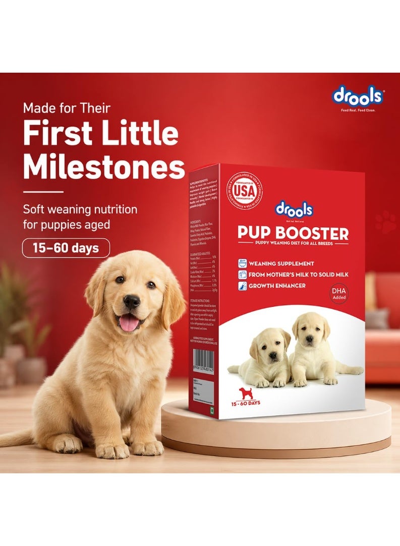 Drools Pup Booster for Dogs Weaning Diet 300g Pack | Chicken Flavour | All Breed Formula | Promotes Growth and Development | Prebiotics and Probiotics - Image 2