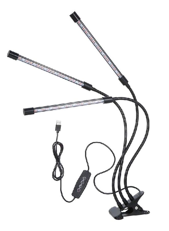 NIBEMINENT Adjustable Goosenecks USB Charging Clip On Grow Lamp Black 635grams