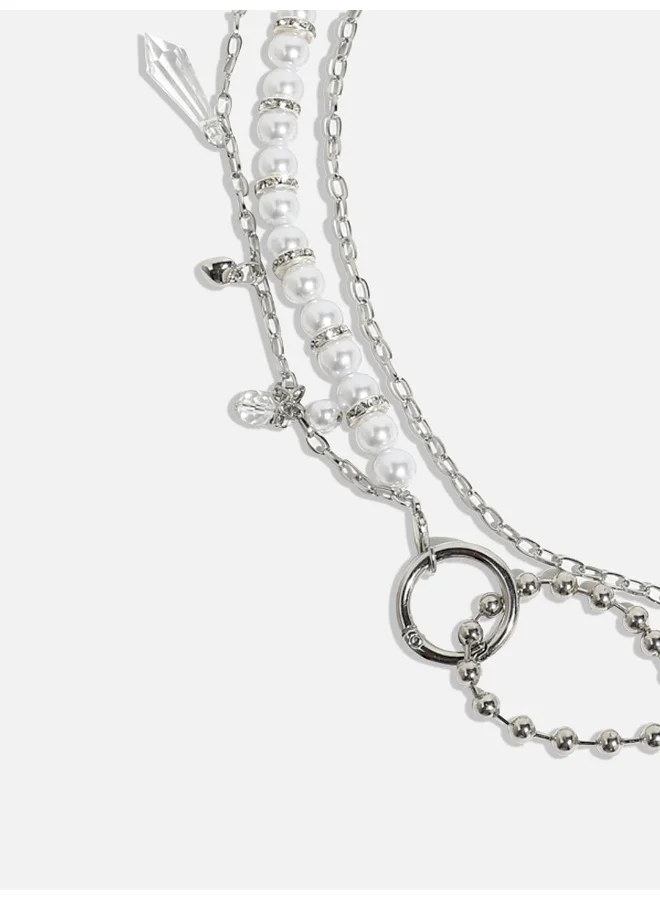 Sohi  Eclectic Gemstone Pearl Artificial Necklace Jewellery for Women | Best Price UAE