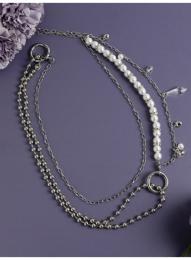 Sohi  Eclectic Gemstone Pearl Artificial Necklace Jewellery for Women | Best Price UAE