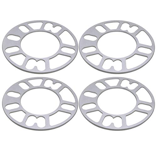 GAsupply Universal 3mm Wheel Spacers, 4 Pcs Universal Wheel Adapters for Most 4 & 5 Lug Wheels/Rims PCD 98mm-120mm - Image 1