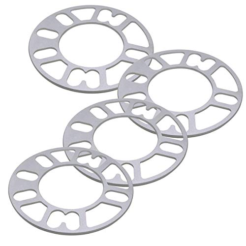 GAsupply Universal 3mm Wheel Spacers, 4 Pcs Universal Wheel Adapters for Most 4 & 5 Lug Wheels/Rims PCD 98mm-120mm - Image 3