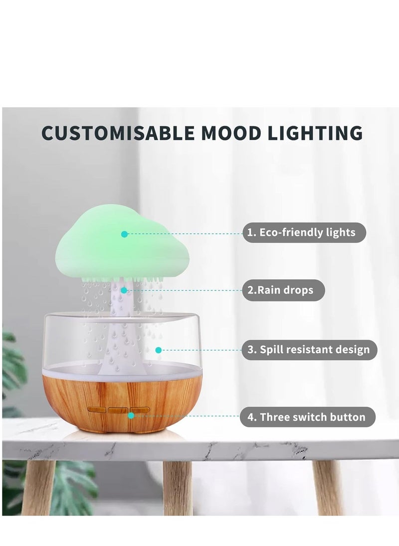 ELTRAZONE جهاز ترطيب الهواء ليلي على شكل سحابة مع ضوء مائي وعلاج بالزيوت العطرية - Image 2