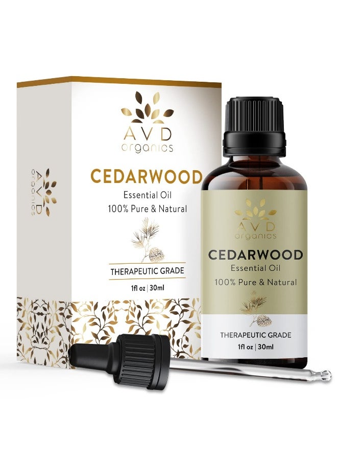 AVD Organics Cedarwood Essential Oil 30 ml  For Skin and Focus Woody and Earthy Aroma For Clarity Diffuser Fragrance Oil Soaps Candles  1 fl. Oz  - Image 2