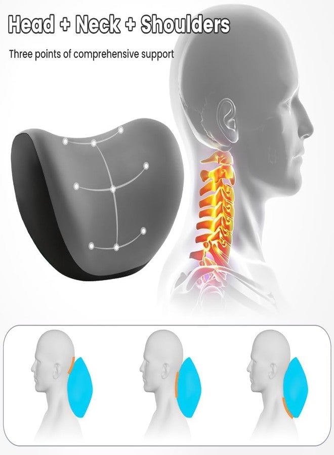 وسادة رقبة للسيارة من ميريوكس مصنوعة من إسفنج الذاكرة لمقعد السيارة، وسادة مريحة لدعم الرقبة وتخفيف آلام الرقبة أثناء القيادة، وراحة كرسي المكتب - Image 4