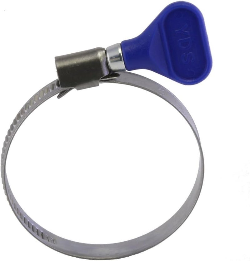 YDS Butterfly Stainless Steel W2 Hose Clamp, Turn Key, 40-60 mm (1-5/8" to 2-3/8") Diameter Ranger, 9 mm Bandwidth (Pack of 10) - Image 1