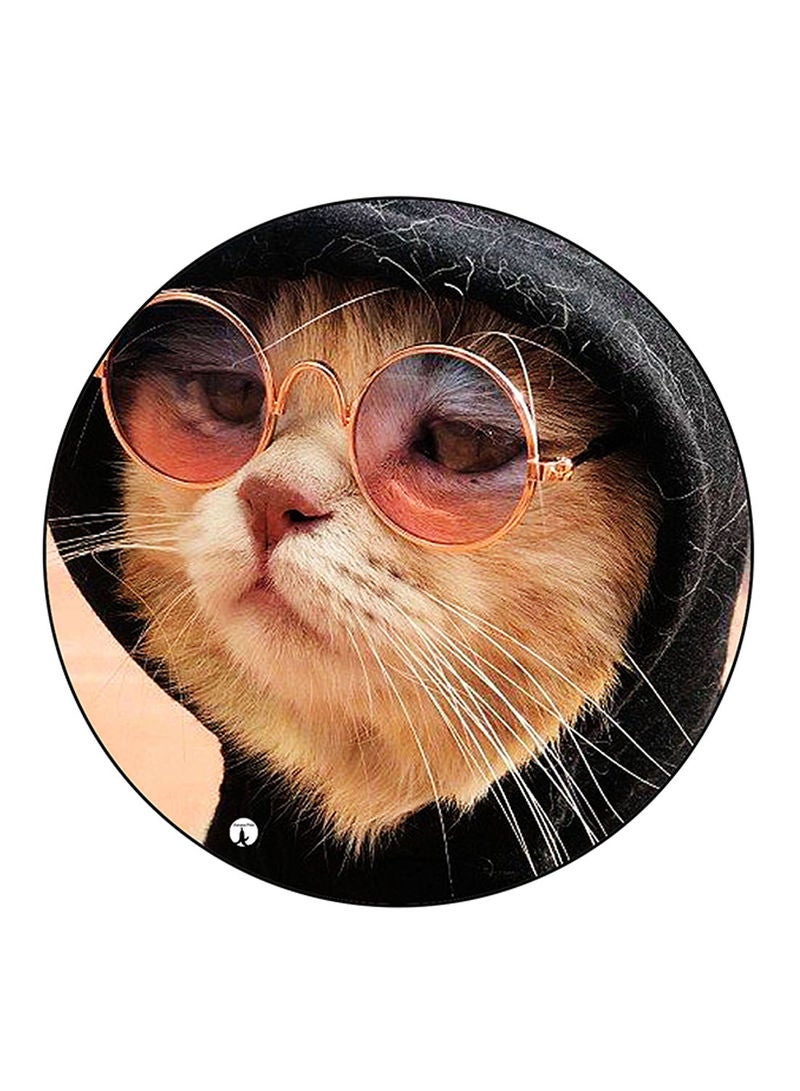 RKN Cat Printed Mouse Pad  Multicolour