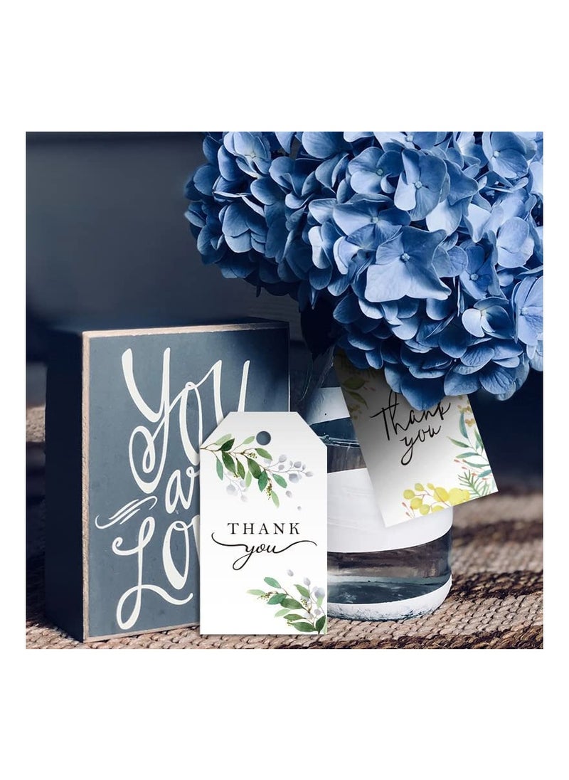 Generic - 50Pcs Thank You Gift Tags with String for Baby Showers, Birthdays, Weddings, Bridal Events, and Special Occasion Party Favors - Perfect for Gift Wrapping and Personal Touches. - Image 1