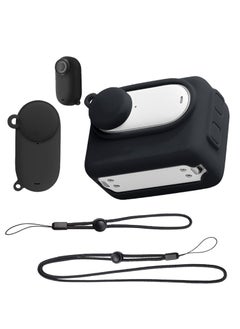 SYOSI Rubber Sleeve Protection Accessories for Insta360 Go3 Action Camera High-Quality Silicone Cover for Scratch Fingerprint Dust Protection Comprehensive Anti-Seismic Anti-Scratch Design Black  - Image 1