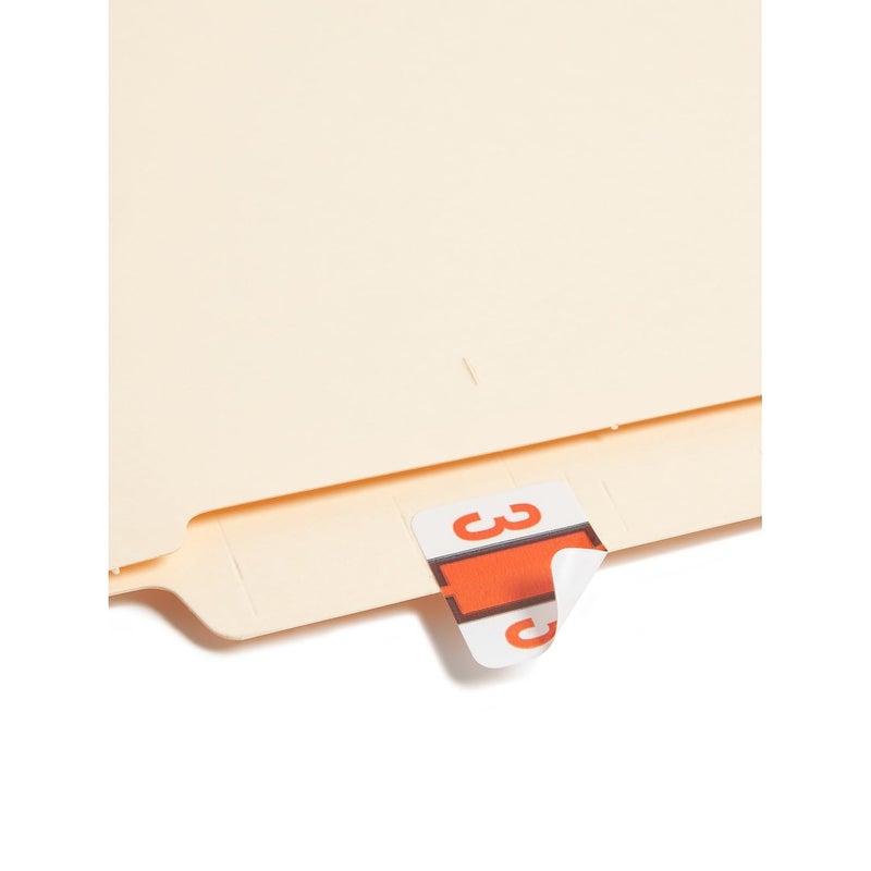 Smead BCCRN Bar-Style Color-Coded Numeric Label, 3, Label Roll, Dark Orange, 500 Labels per Roll (67373) - Image 5
