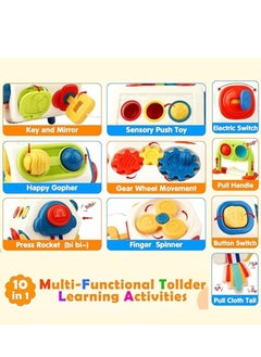 M MIAOYAN Busy cube suitable for children aged 6 months and above, Montessori toys suitable for boys and girls aged 6 months and above, ideal gifts for children aged 6 months and above, airplane and car travel toys suitable for infants aged 6-18 months and above, and busy polyhedra early education puzzle toys suitable for children aged 6 months and above  - Image 2