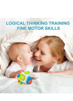 M MIAOYAN Busy cube suitable for children aged 6 months and above, Montessori toys suitable for boys and girls aged 6 months and above, ideal gifts for children aged 6 months and above, airplane and car travel toys suitable for infants aged 6-18 months and above, and busy polyhedra early education puzzle toys suitable for children aged 6 months and above  - Image 4