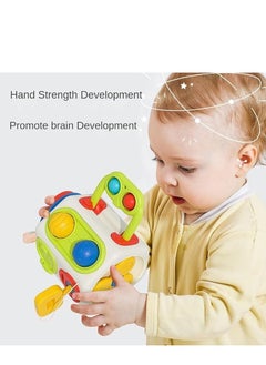M MIAOYAN Busy cube suitable for children aged 6 months and above, Montessori toys suitable for boys and girls aged 6 months and above, ideal gifts for children aged 6 months and above, airplane and car travel toys suitable for infants aged 6-18 months and above, and busy polyhedra early education puzzle toys suitable for children aged 6 months and above  - Image 5