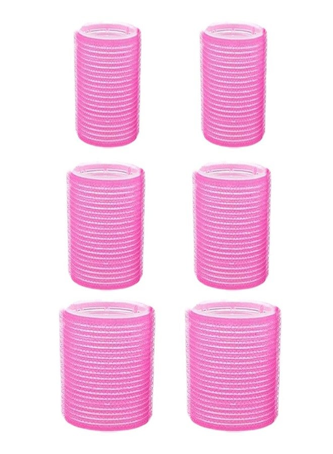 BLUSHIA Self Grip Hair Rollers Curlers 12 Pcs Set with 6 Pcs Heatless Hair Rollers 3 Sizes (2 Large2 Medium & 2 Small) and 6 Pcs Hair Clips for Long Short Hair Volume - Image 5