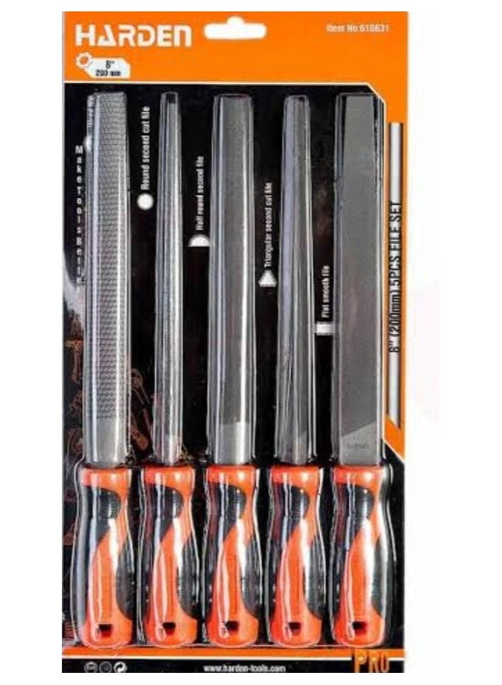 Harden Steel File Set 5Pcs 8 Inch - Image 2
