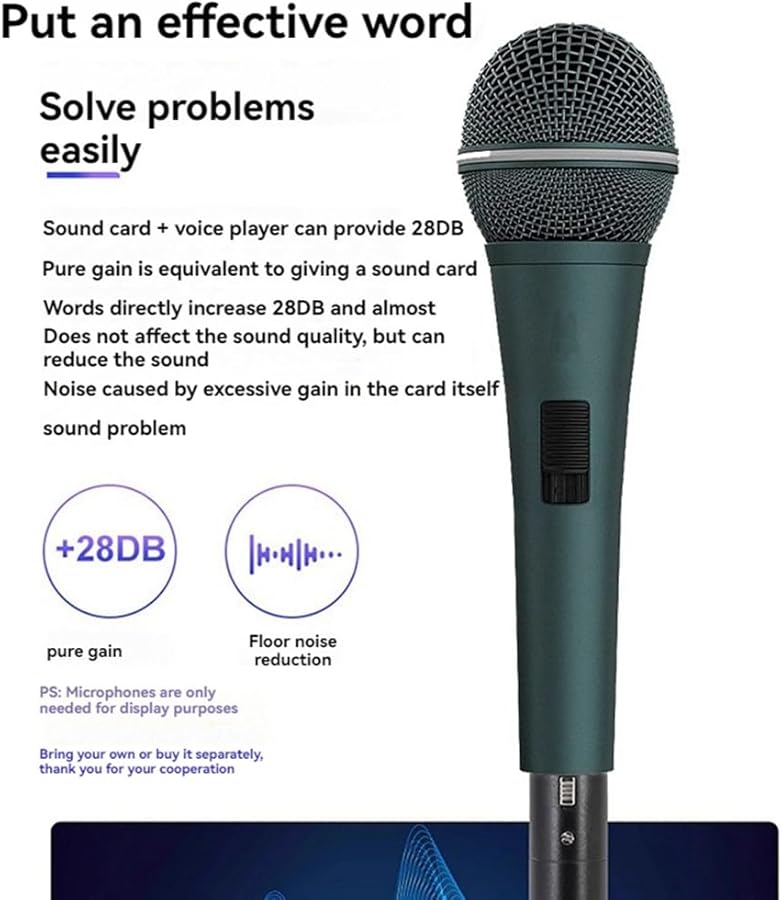 مضخم صوت ديناميكي 48 فولت، ربح 28 ديسيبل، مخصص لسماعات DM1 الديناميكية السلبية من نوع ريبون - Image 5