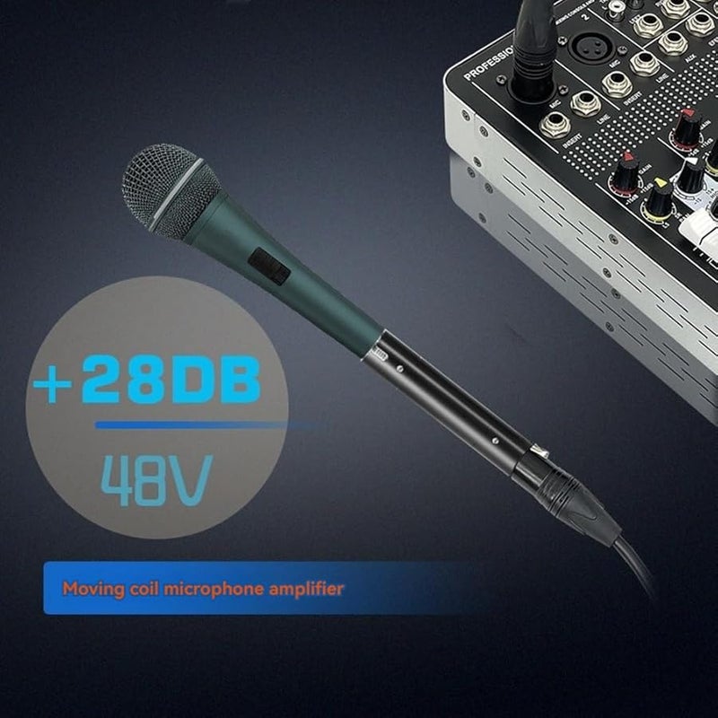 مضخم صوت ديناميكي 48 فولت، ربح 28 ديسيبل، مخصص لسماعات DM1 الديناميكية السلبية من نوع ريبون - Image 2