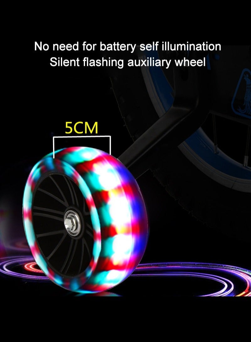 زيلتونج دراجة أطفال قابلة للطي مقاس 14 بوصة، دراجة أطفال للبنات والأولاد من سن 3 إلى 5 سنوات، مع عجلات تدريب، إطار من الفولاذ الكربوني، فرامل سريعة الاستجابة، إطارات آمنة ومستقرة، ماصة للصدمات ومقاومة للتآكل - Image 5