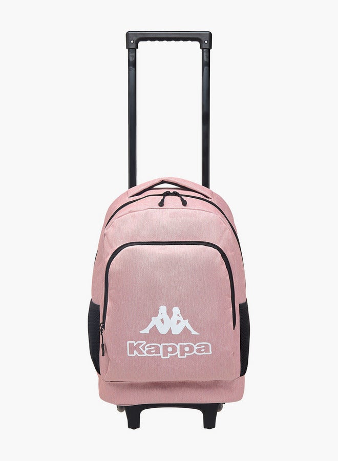 Kappa Girls Logo Print Trolley School Backpack with Pencil Pouch and Lunch Bag - 35x20x45 cm - Image 3