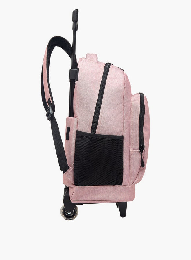 Kappa Girls Logo Print Trolley School Backpack with Pencil Pouch and Lunch Bag - 35x20x45 cm - Image 5