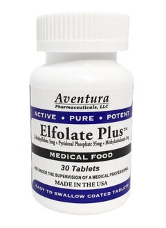Plus® 3Mg Lmethylfolate Methyl Folate Methylfolate Medical Food Supplement Doctor Recommended Professional Strength Active Pure Potent 30 Tablets