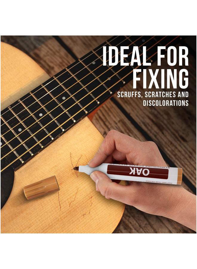 HOMESTAR 17-Piece Furniture Repair Kit, Wood Markers and Wax Sticks with Sharpener Kit for Stains, Scratches, Floors, Tables, Carpenters, Bedposts, Touch Ups Cover - Image 5