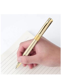 Y&D Expert Ballpoint Pen Gold with Chrome Trim Luxury, Line 0.5mm Tip Come 2 Pieces Black Ink Refill, Nice BallPens Classy Gift Box for Student, Executive, Office (Gold)  - Image 2