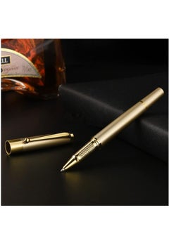 Y&D Expert Ballpoint Pen Gold with Chrome Trim Luxury, Line 0.5mm Tip Come 2 Pieces Black Ink Refill, Nice BallPens Classy Gift Box for Student, Executive, Office (Gold)  - Image 5