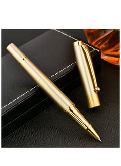 Y&D Expert Ballpoint Pen Gold with Chrome Trim Luxury, Line 0.5mm Tip Come 2 Pieces Black Ink Refill, Nice BallPens Classy Gift Box for Student, Executive, Office (Gold)  - Image 3