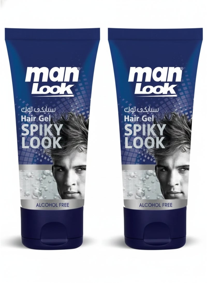 Man Look Hair Gel Spiky Look 250 g 2 PCS