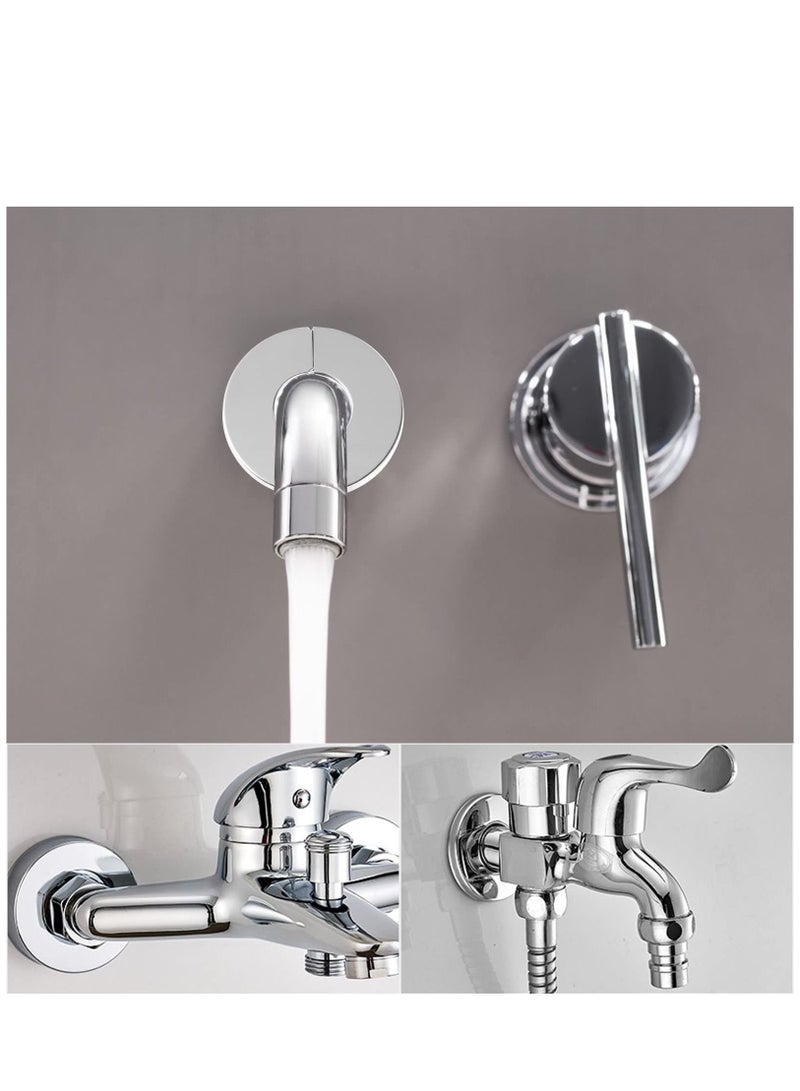 كابتن تيك 5pcs Stainless Steel Pipeline Wall Hole Covers, Water Pipe Covering Accessories Pipe Wall Covers, Water Pipe Wall Cover - Image 3